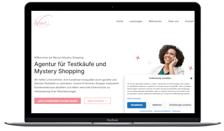 Mystery Shopping - Webseite